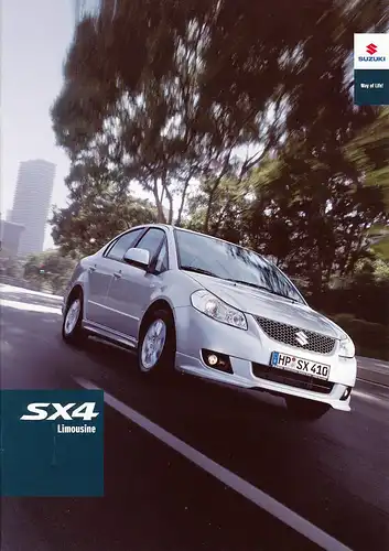 Suzuki -  SX4  - Prospekt + Preisliste - 04/08 - Deutsch - nl-Versandhandel