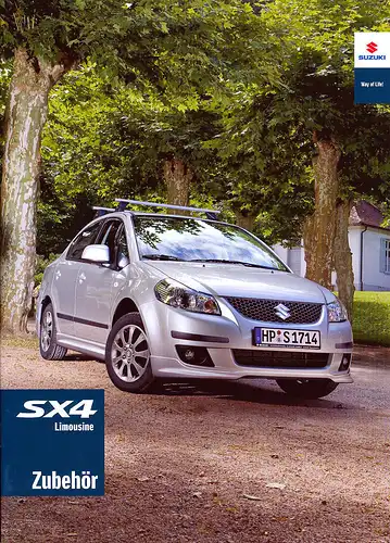 Suzuki -SX4 -Zubehör - Prospekt+Preisliste - 10/08 - Deutsch - nl-Versandhandel