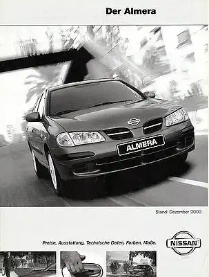 Nissan - Almera  - Preisliste - 12/2000  - Deutsch - nl-Versandhandel