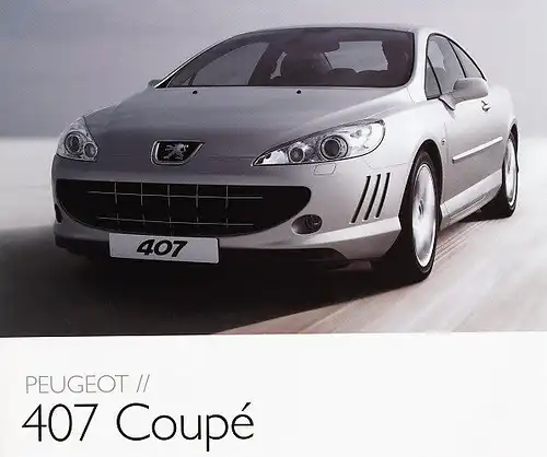 Peugeot  - 407 Coupe  - Prospekt - 12/08 - Deutsch - nl-Versandhandel
