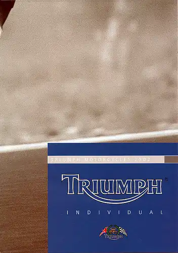 Triumph - Motorradprogramm 2002 - Prospekt  - Deutsch - nl-Versandhandel