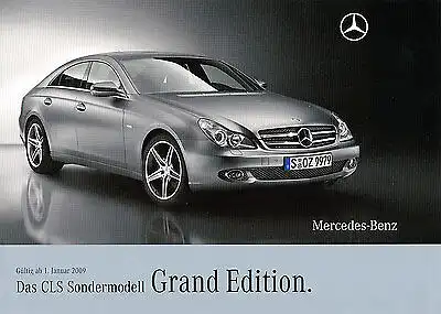 Mercedes-Benz - CLS - Klasse - Grand Edition - Prospekt 01/09 - nl-Versandhandel
