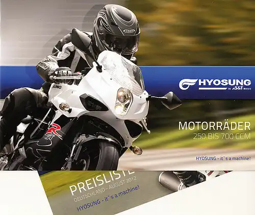 Hyosung - Motorräder - 2012 - Prospekt/Preise - Deutsch - nl-Versandhandel