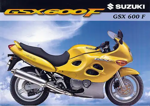 Suzuki - GSX 600 F - Prospekt -  10/97  - Deutsch - nl-Versandhandel