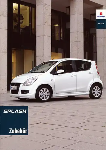 Suzuki -Splash-Zubehör-Prospekt+Preisliste - 09/09 - Deutsch - nl-Versandhandel
