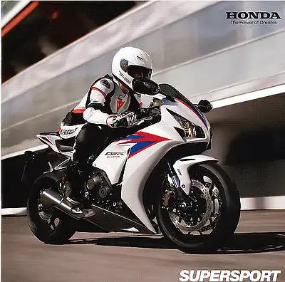 Honda - Supersport-Programm - Prospekt  - 01/2012 - Deutsch - nl-Versandhandel