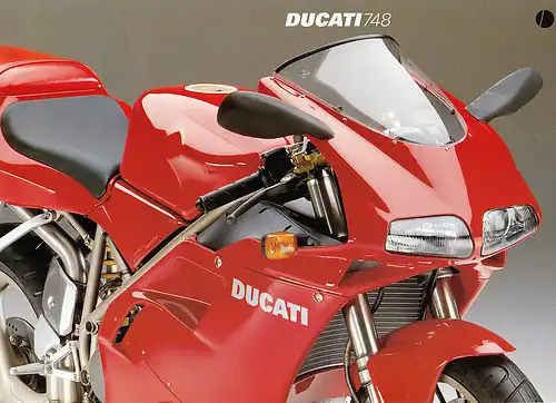 Ducati - 748  - Prospektblatt / Preisblatt  - Deutsch -   nl-Versandhandel
