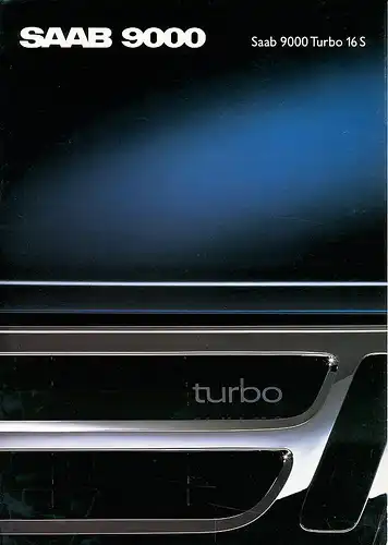 Saab - 9000 - Turbo 16S - Prospekt - CH - 1988  - D / Fr - nl-Versandhandel