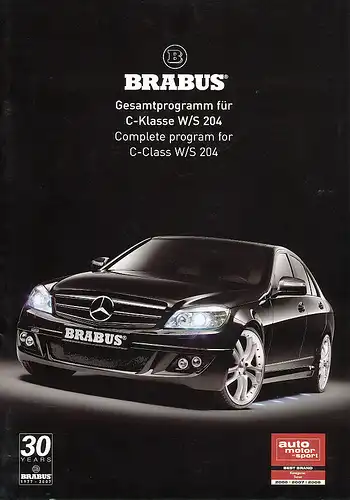 Brabus - Mercedes-Benz C- Klasse - W/S204 - Prospekt - 07/08 - nl-Versandhandel