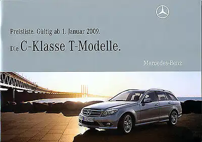 Mercedes-Benz - C - Klasse - T- Modell  - Preisliste 01/09 - nl-Versandhandel