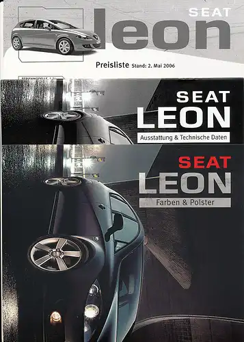 Seat - Leon - Preise Austattung Technik - 04/06 - Deutsch - nl-Versandhandel