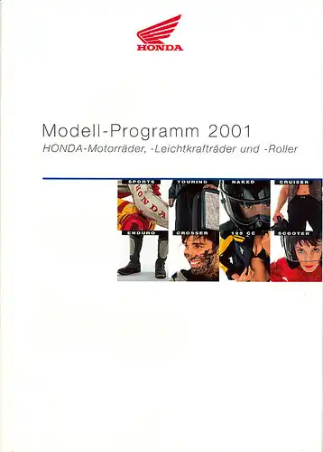 Honda - Modell-Programm - 2001 - Deutsch - nl-Versandhandel