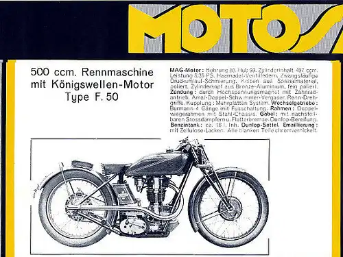 Motosacoche  - Motorräder -  Prospekt  - 1937  - Deutsch - nl-Versandhandel