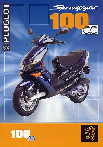 Peugeot -  Speedfight 100cc -  Prospekt - 11/97  - Deutsch - nl-Versandhandel