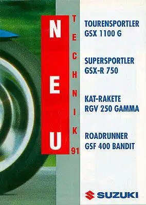 Suzuki - IFMA '91 - Gesamtprospekt/Poster  - Deutsch -  nl-Versandhandel