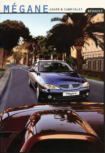 Renault - Megane - Coupe&Cabrio - Prospekt  - 12/99 - Deutsch - nl-Versandhandel