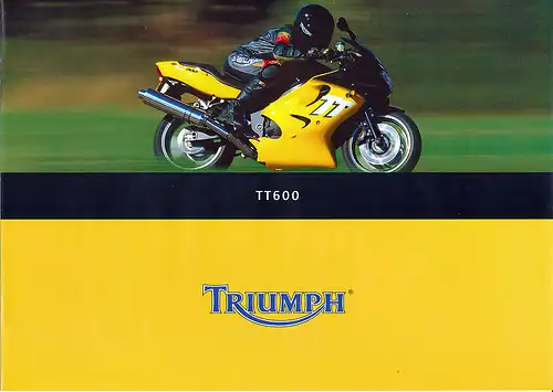 Triumph - TT 600 -  Prospekt  -  1999  - Deutsch - nl-Versandhandel