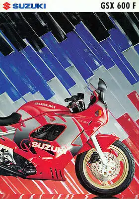 Suzuki  - GSX 600 F  -  Prospekt  - Deutsch -   nl-Versandhandel