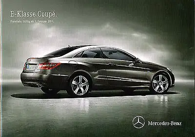 Mercedes-Benz - E - Klasse - Coupé  - Preisliste 02/11 - nl-Versandhandel