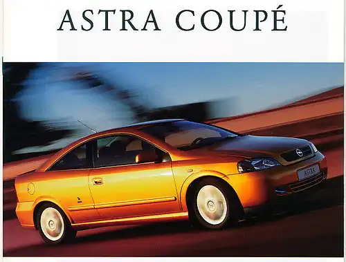 Opel - Astra Coupe - Prospekt - 01/2000 - Deutsch - nl-Versandhandel