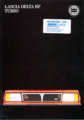 Lancia - Delta HF Turbo - Prospekt - 09/1983 - Deutsch - nl-Versandhandel