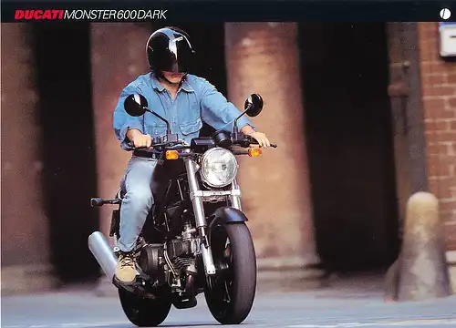 Ducati - Monster 600 Dark - Prospektblatt/Preisblatt -  D -  nl-Versandhandel