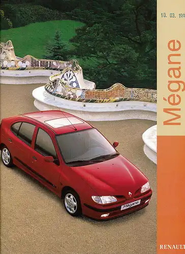 Renault -  Megane  -  Prospekt  - 12/1998  -  Niederlande - nl-Versandhandel