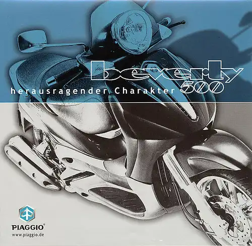 Vespa -  Beverly 500   - 2003  - Deutsch - nl-Versandhandel