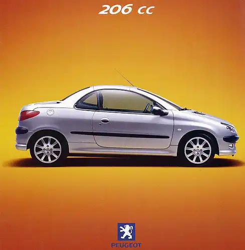 Peugeot - 206 CC - Prospekt - 09/2000 - Deutsch - nl-Versandhandel