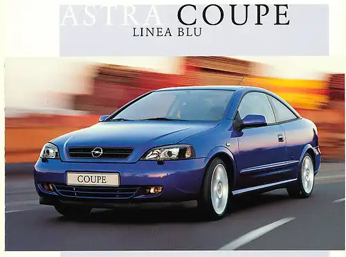Opel - Astra Coupe - Linea Blu - Prospekt - 01/2001 - Deutsch - nl-Versandhandel