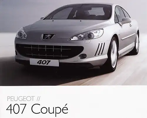 Peugeot -  407 - Coupe  -  Prospekt -  12/08 - Deutsch - nl-Versandhandel