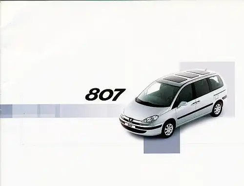 Peugeot -  807  -  Prospekt -  10/05 - Deutsch - nl-Versandhandel