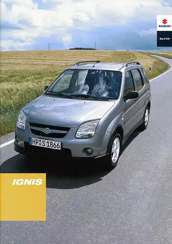 Suzuki - IGNIS  - Prospekt + Preisliste - 08/07 - Deutsch - nl-Versandhandel