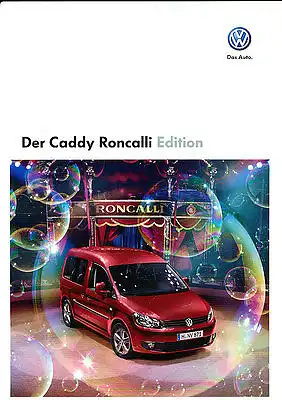 VW - Caddy - Roncali Edition - Prospekt  - 11/ 2011 - Deutsch - nl-Versandhandel