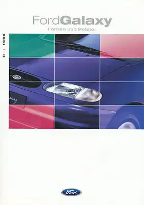 Ford - Galaxy - Farben - Polster - 11/1999 - Deutsch - nl-Versandhandel