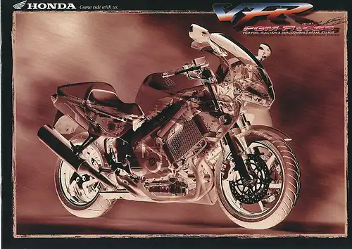 Honda -  VFR  - G-Type -  Prospekt  - Deutsch - 10/98 - nl-Versandhandel