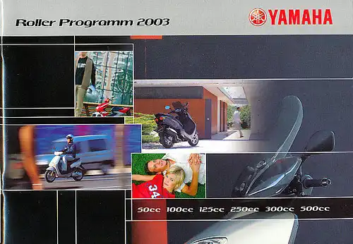 Yamaha -  Roller-Programm 2003 -  Prospekt  -  Deutsch - nl-Versandhandel