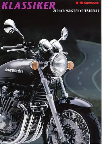 Kawasaki - Zephyr - Estrella  - Prospekt - 10/98 - Deutsch -   nl-Versandhandel