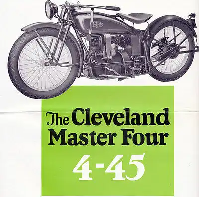 Cleveland - Master Four - Prospekt  -1928 - english/ Deutsch  - nl-Versandhandel