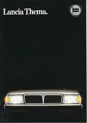Lancia - Thema  -  Prospekt - März 86 - Deutsch - nl-Versandhandel