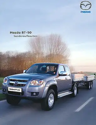 Mazda - BT-50 - Sonderaufbauten - Prospekt  - 08/08 - Deutsch - nl-Versandhandel