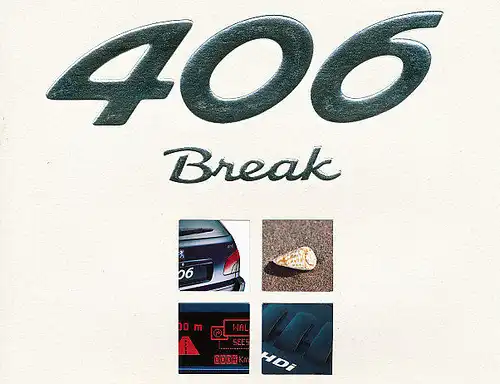 Peugeot - 406 Break -  Prospekt - 04/99 - Deutsch - nl-Versandhandel