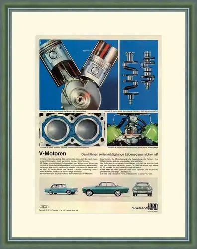 FORD-12M-1965-VINTAGE-Reklame-Werbung-genuine Ad-La publicité-nl-Versandhandel