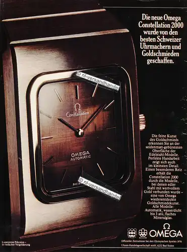 Omega-Constellation-1976-Reklame-Werbung-genuine Advertising- nl-Versandhandel 