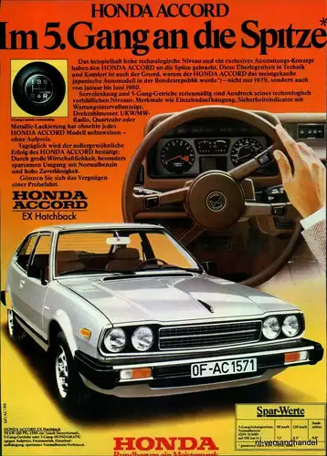 HONDA-ACCORD-HATCHBACK-1980-Reklame-Werbung-genuine Advert-La publicité-nl