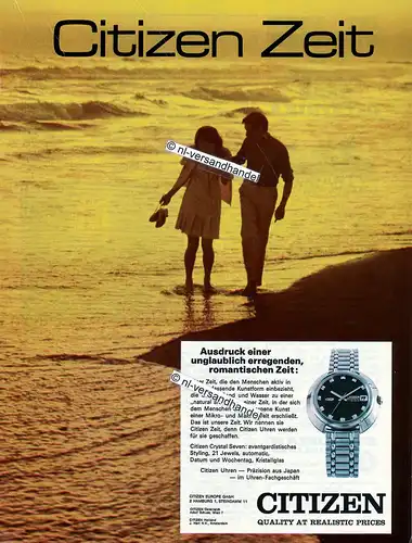 Citizen-Chrystal Seven-Reklame-Werbung-genuine Advertising - nl-Versandhandel 