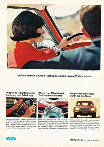 Ford-Taunus-17M-1966-Reklame-Werbung-genuine Advertising-nl-Versandhandel 