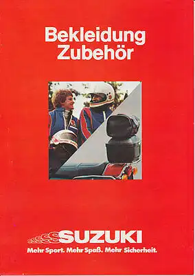 Suzuki - Bekleidung - Zubehör  - 1978  - Deutsch - nl-Versandhandel