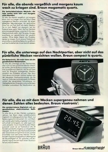 BRAUN-COMPACT TS-1980-Reklame-Werbung-genuine Advert-La publicité-nl-Versand