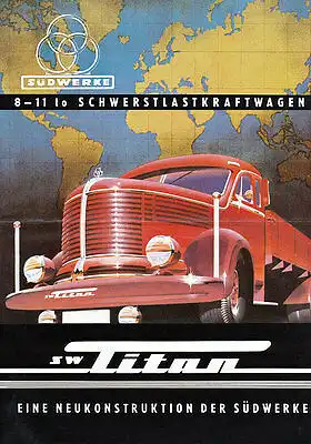 Südwerke - Titan - Schwerlast  -  Prospekt - 1951 -  Deutsch - nl-Versandhandel